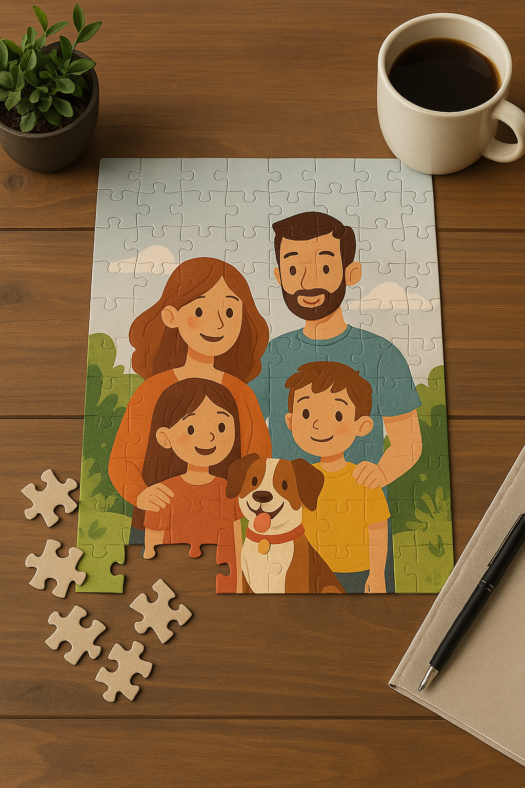 Personalisiertes Puzzle – 120 Teile (20,5 × 30 cm)