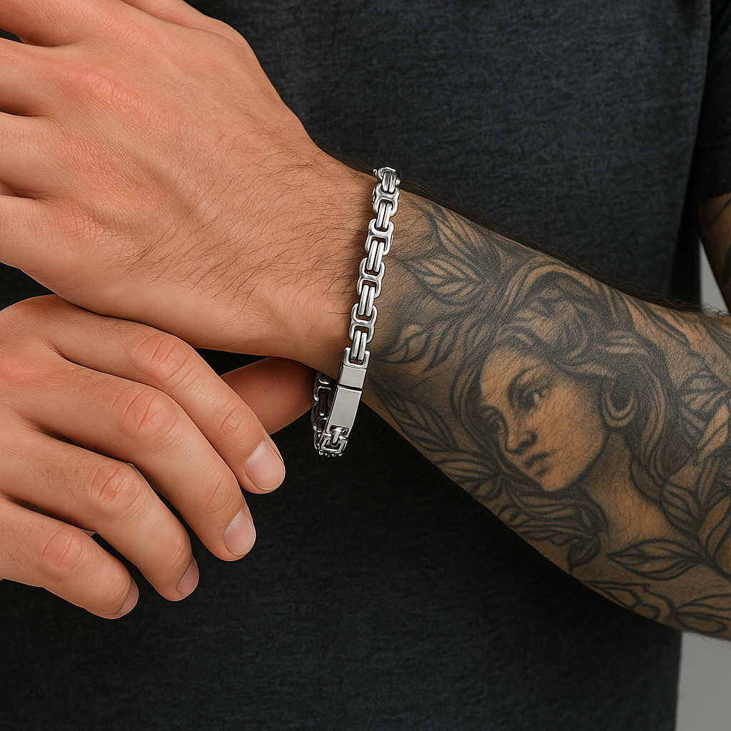 Edelstahl-Armband mit persönlicher Gravur